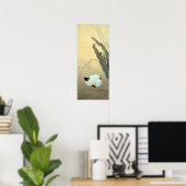 Hishida Shunso Cat and Plum Blossoms Poster (Heimbüro)