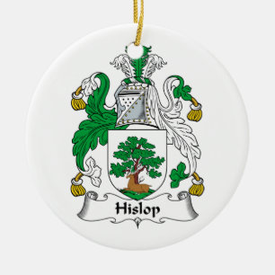 Hislop Familienwappen Keramik Ornament