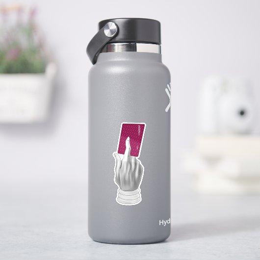 Hisokas Hand mit Karte Aufkleber (HydroFlask)
