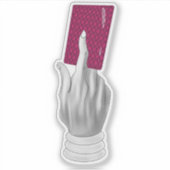 Hisokas Hand mit Karte Aufkleber (Vorderseite)