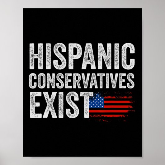Hispanic Conservatives Exist T-Shirt Republikaner Poster (Vorne)