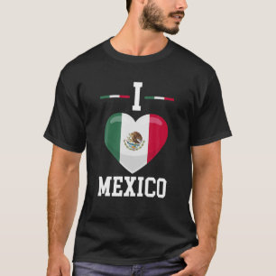 Hispanic Culture Proud Mexicans Heritage Herzstück T-Shirt