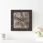 Hispanic currency medieval Arabic islamic Clock Quadratische Wanduhr (Zuhause)