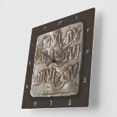 Hispanic currency medieval Arabic islamic Clock Quadratische Wanduhr (Winkel)