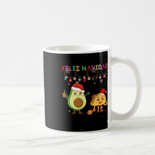 Hispanic Feliz Navidad Avocado Tacos Mexican Chris Kaffeetasse