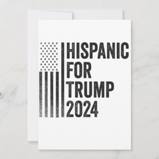 Hispanic für Trump 2024 - Amerikanische Patriotisc Einladung
