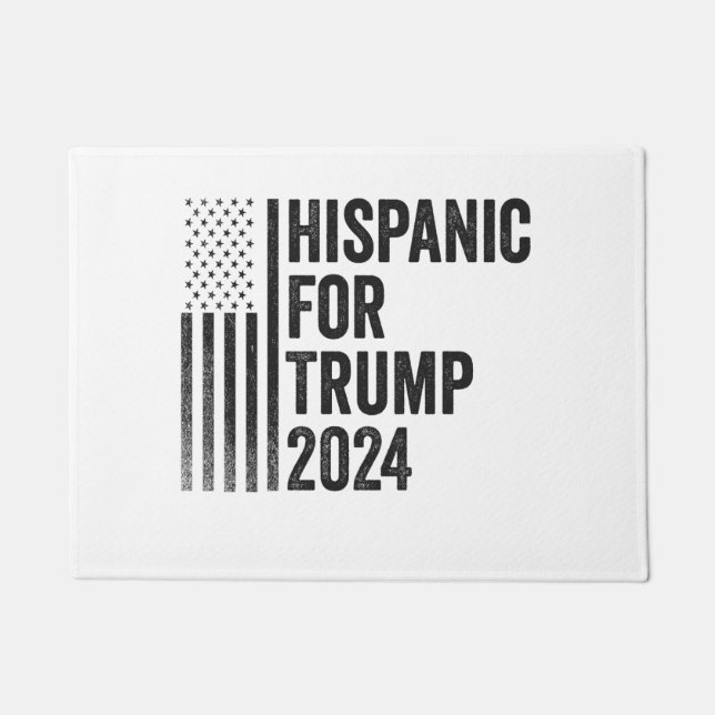 Hispanic für Trump 2024 - Amerikanische Patriotisc Fußmatte (Vorderseite)