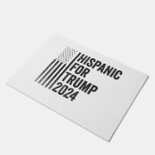 Hispanic für Trump 2024 - Amerikanische Patriotisc Fußmatte (Schrägansicht)