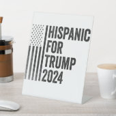 Hispanic für Trump 2024 - Amerikanische Patriotisc Sockelschild (In SItu)