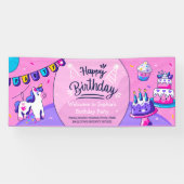 Hispanic Girl Geburtstagsfeier individuell gestalt Banner (Horizontal)