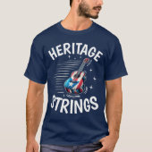 Hispanic Heritage Guitar Strings T-Shirt (Vorderseite)