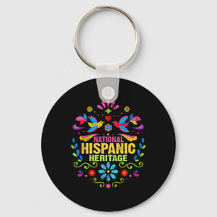 Hispanic Heritage Monat Alle Länder Herz Hand Schlüsselanhänger