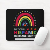 Hispanic Heritage Monat Boho Regenbogen und Flagge Mousepad (Mit Mouse)