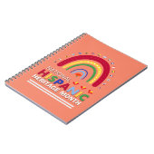 Hispanic Heritage Monat Boho Regenbogen und Flagge Notizblock (Linke Seite)