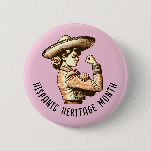 Hispanic Heritage Monat Button (Vorderseite)