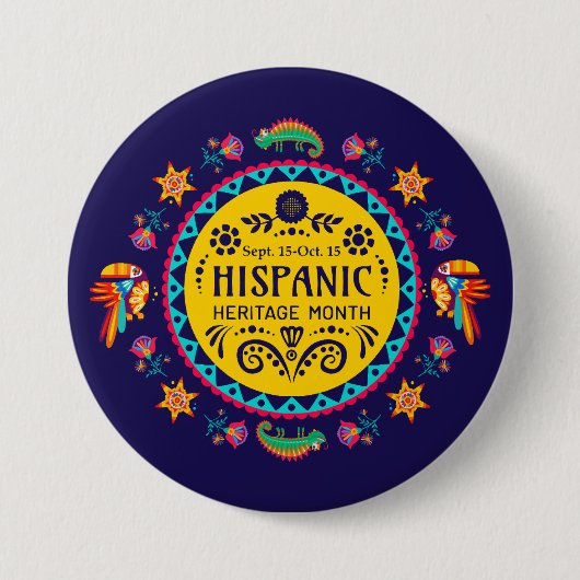 Hispanic Heritage Monat Button (Vorderseite)