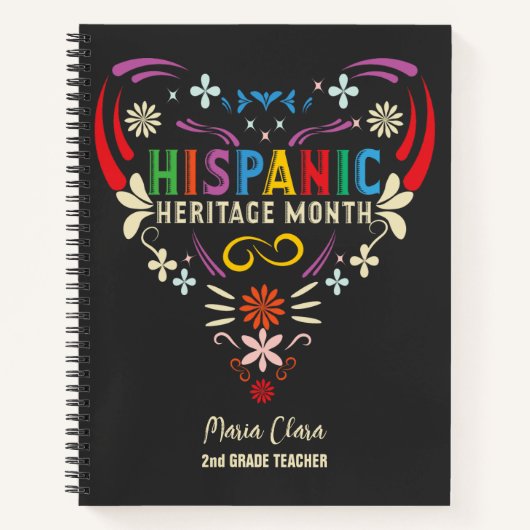 Hispanic Heritage Monat Hispanic Amerikaner Latino Notizblock (Vorderseite)