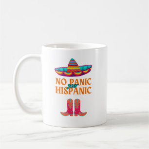 Hispanic Heritage Monat Keine Panik Hispanic lusti Kaffeetasse
