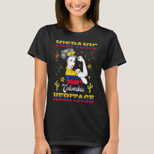 Hispanic Heritage Monat Kolumbien Unzerbrechliche T-Shirt