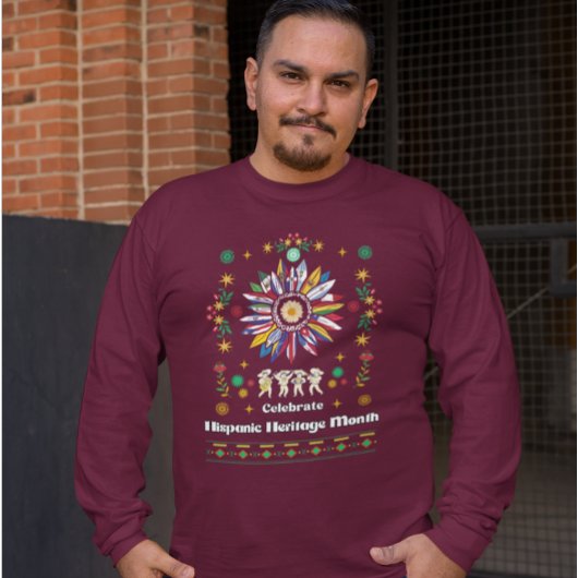 Hispanic Heritage Monat Latino Fahnen Sonnenblume  T-Shirt