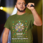 Hispanic Heritage Monat Latino Fahnen Sonnenblume T-Shirt