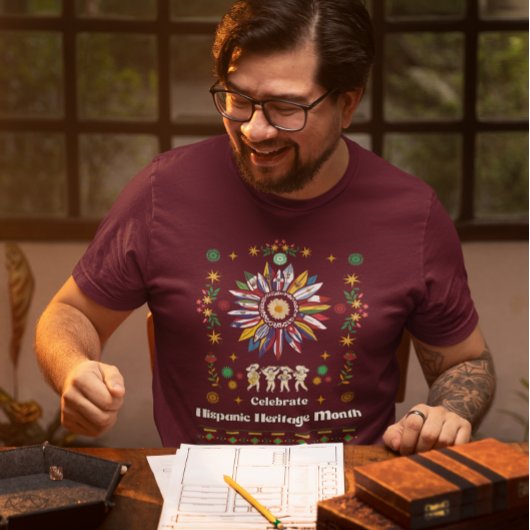 Hispanic Heritage Monat Latino Fahnen Sonnenblume T-Shirt