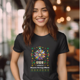 Hispanic Heritage Monat Latino Fahnen Sonnenblume  Tri-Blend Shirt