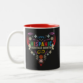 Hispanic Heritage Monat Latino Hispanic Amerikaner Zweifarbige Tasse