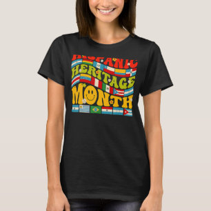 Hispanic Heritage Monat Latino Länder Flaggenbegre T-Shirt