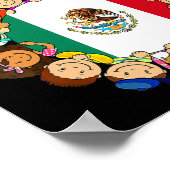 Hispanic Heritage Monat Mexiko Kinder Jungen Mädch Poster (Ecke)