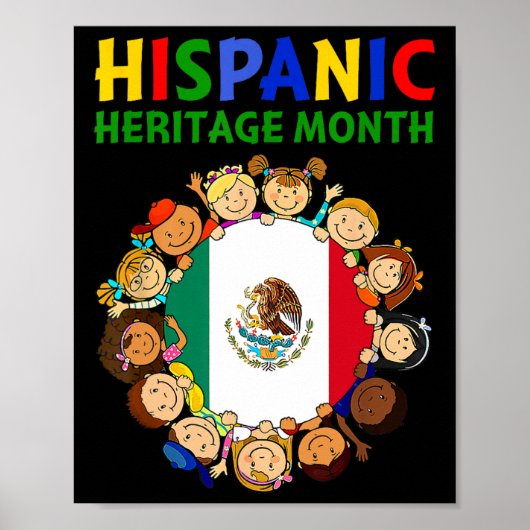Hispanic Heritage Monat Mexiko Kinder Jungen Mädch Poster (Vorne)