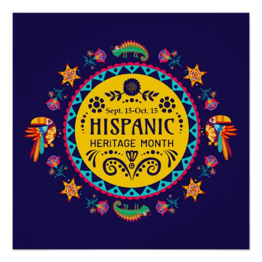 Hispanic Heritage Monat Poster (Vorderseite)
