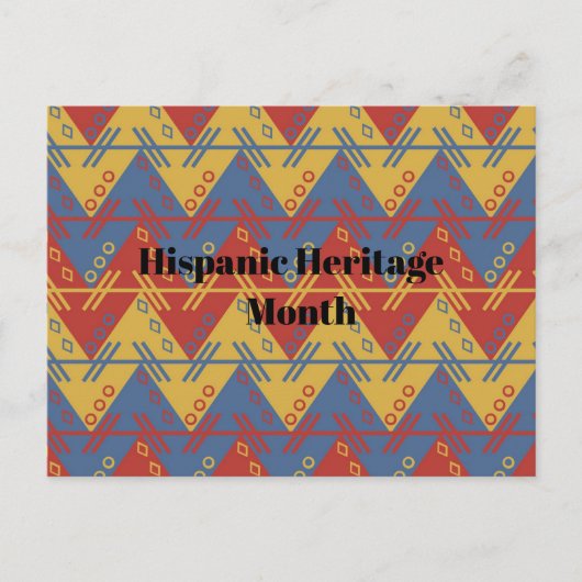 Hispanic Heritage Monat Postkarte (Vorderseite)