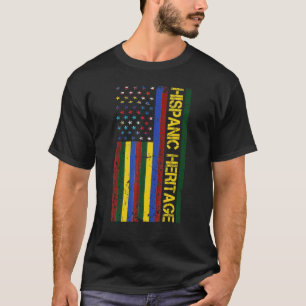 Hispanic Heritage Monat Proud Hispanic Heritage Fl T-Shirt