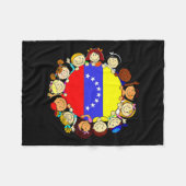 Hispanic Heritage Monat Venezuela Kinder Junge Ven Fleecedecke (Vorderseite (Horizontal))
