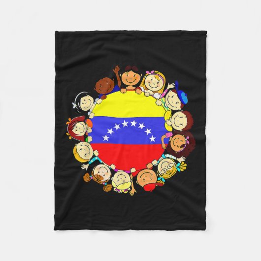 Hispanic Heritage Monat Venezuela Kinder Junge Ven Fleecedecke (Vorderseite)