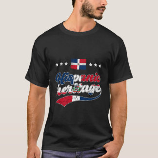 Hispanic Heritage Monat Vintag Dominikanische Repu T-Shirt