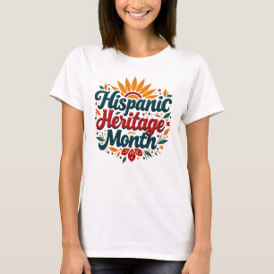 Hispanic Heritage Monte Celebration Farbiges T-Shi T-Shirt