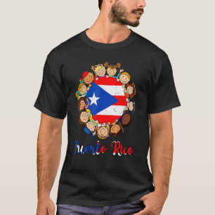 Hispanic Heritage Monte Puerto Rico Kinder Jungen  T-Shirt