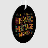 Hispanic Heritage Month Acrylic Circle Ornament (Vorderseite)