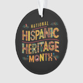 Hispanic Heritage Month Acrylic Circle Ornament (Vorderseite)