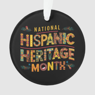 Hispanic Heritage Month Acrylic Circle Ornament