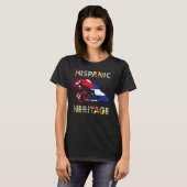 Hispanic Heritage Month Cuban Flag  Cuba T-Shirt (Vorne ganz)