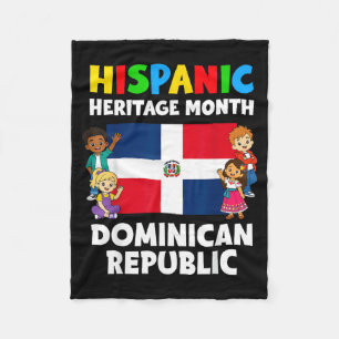Hispanic Heritage Month Dominikanische Republik Fl Fleecedecke