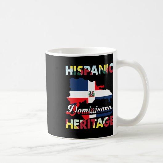 Hispanic Heritage Month Dominikanische Republik Fl Kaffeetasse (Rechts)