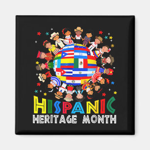 Hispanic Heritage Month Erde Kind Lateinamerikanis Magnet