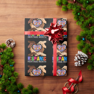 Hispanic Heritage Month Hände Herz Geschenkpapier