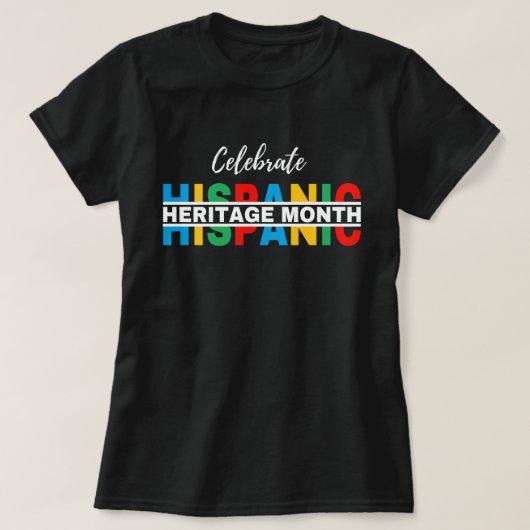 Hispanic Heritage Month, hola hispanic T-Shirt (Design vorne)