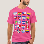 Hispanic Heritage Month Latino Countries Flags   5 T-Shirt<br><div class="desc">Hispanic Heritage Month Latino Countries Flags   5  .</div>