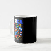 Hispanic Heritage Month Nicaragua Flag Nicaraguan  Kaffeetasse (Vorderseite Links)